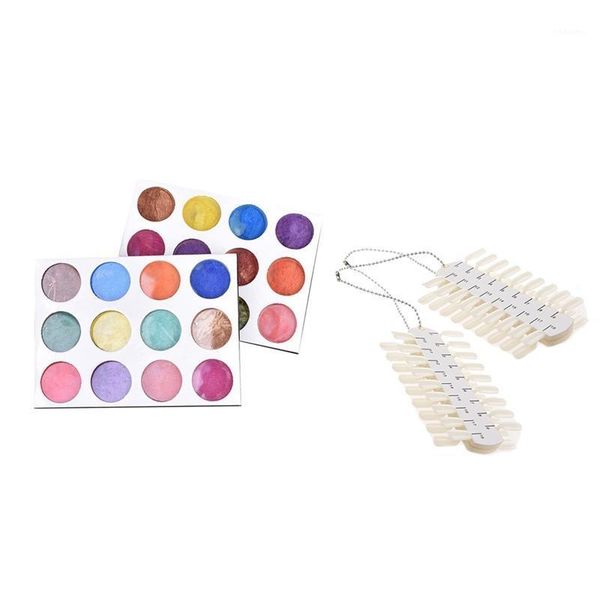 pcs double-layer 36 tips nail color display card & 12boxes/set 12 colors powder for nails diy tools1, Silver;gold
pcs double-layer 36 tips nail color display card & 12boxes/set 12 colors powder for nails diy tools1, Silver;gold