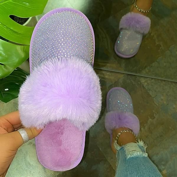 women fur warm home slippers 2021 winter women's crystal flats fashion indoor shoes ladies comfort female zapatillas mujer, Black
women fur warm home slippers 2021 winter women's crystal flats fashion indoor shoes ladies comfort female zapatillas mujer, Black