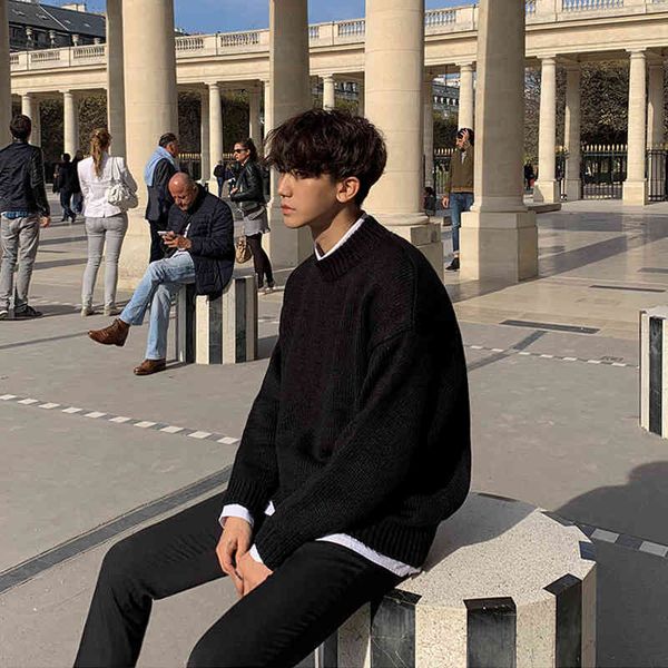 men's sweaters loose sweater round collar korean mango, male slim with simple warm mesh for boys k6a6, White;black
men's sweaters loose sweater round collar korean mango, male slim with simple warm mesh for boys k6a6, White;black