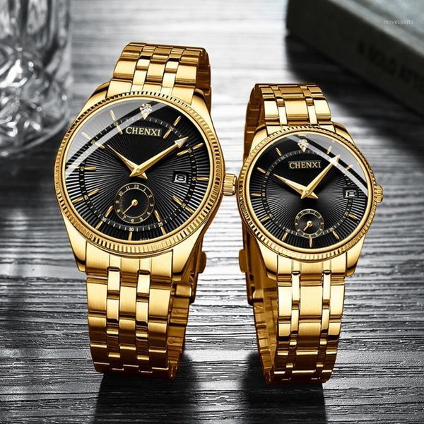 gold stainless steel watch men relogio masculino feminino luxo watches for women calendar fashion couple gift wristwatches, Slivery;brown
gold stainless steel watch men relogio masculino feminino luxo watches for women calendar fashion couple gift wristwatches, Slivery;brown