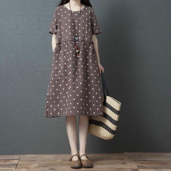 maternity dresses linen summer pregnancy clothes casual dress gown short sleeve dot pregnant loose plus size, White
maternity dresses linen summer pregnancy clothes casual dress gown short sleeve dot pregnant loose plus size, White