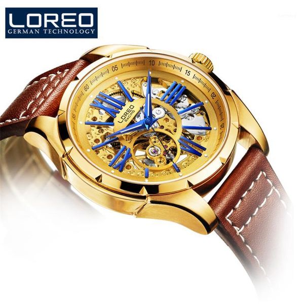 men's watch stainless steel gold dial mechanical hollow luxury waterproof casual fashion diamond 8104 wristwatches, Slivery;brown
men's watch stainless steel gold dial mechanical hollow luxury waterproof casual fashion diamond 8104 wristwatches, Slivery;brown