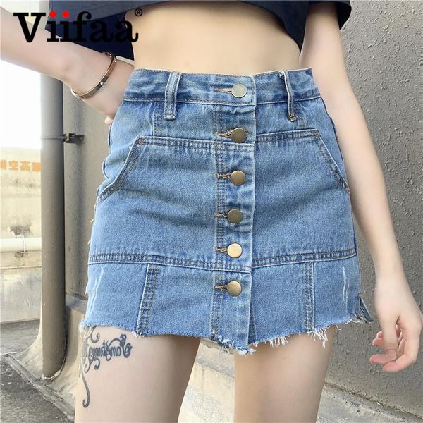 skirts viifaa blue single breasted mini denim skirt high waist womens hem bodycon jeans summer spring, Black
skirts viifaa blue single breasted mini denim skirt high waist womens hem bodycon jeans summer spring, Black