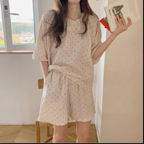 comfortable all match loose womens sleepwears sweet homewear summer geometric cherry printing chic women pajamas sets, Black;red
comfortable all match loose womens sleepwears sweet homewear summer geometric cherry printing chic women pajamas sets, Black;red