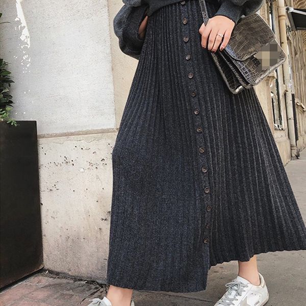 skirts spring autumn high waist knitting skirt long thickening buckle women f8ks, Black
skirts spring autumn high waist knitting skirt long thickening buckle women f8ks, Black