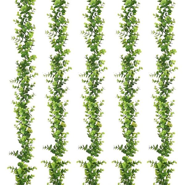 decorative flowers & wreaths 5 strands artificial vines faux eucalyptus garland, fake greenery garland wedding backdrop arch wall decor
decorative flowers & wreaths 5 strands artificial vines faux eucalyptus garland, fake greenery garland wedding backdrop arch wall decor
