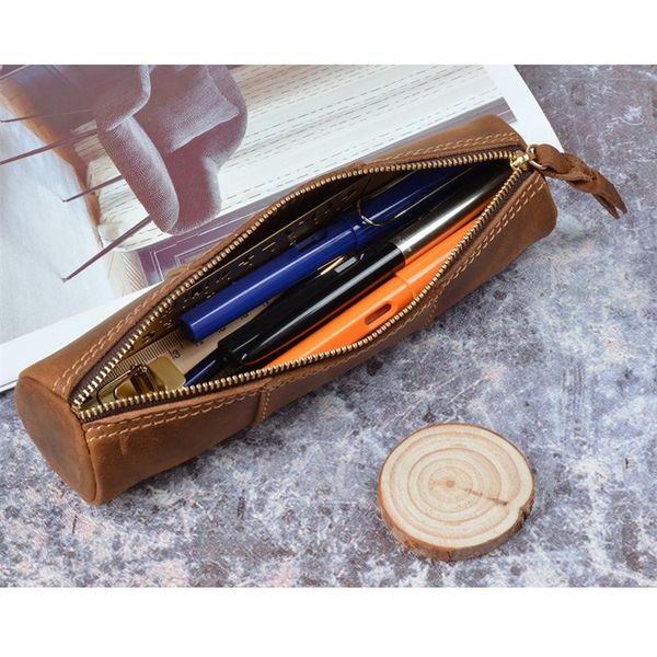 storage bags pu leather zipper pen bag handmade pencil vintage retro style creative trinodal model school stationery product
storage bags pu leather zipper pen bag handmade pencil vintage retro style creative trinodal model school stationery product