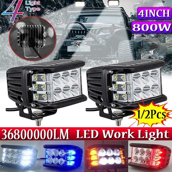 working light 1/2pcs 800w 36800000lm 4 inch three-sided luminous led cars off-road suv truck work bar headlights flood 
working light 1/2pcs 800w 36800000lm 4 inch three-sided luminous led cars off-road suv truck work bar headlights flood