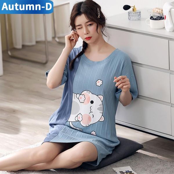 women's sleepwear for women nightgowns dressing gown summer nightdress cotton cute cartoon nighty sleep shirt plus size pijamas pyjama, Black;red
women's sleepwear for women nightgowns dressing gown summer nightdress cotton cute cartoon nighty sleep shirt plus size pijamas pyjama, Black;red