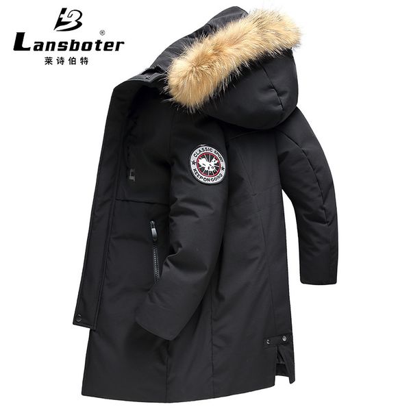 leshbert men's down jacket winter medium long raccoon hair collar thickened warm outdoor, Black
leshbert men's down jacket winter medium long raccoon hair collar thickened warm outdoor, Black