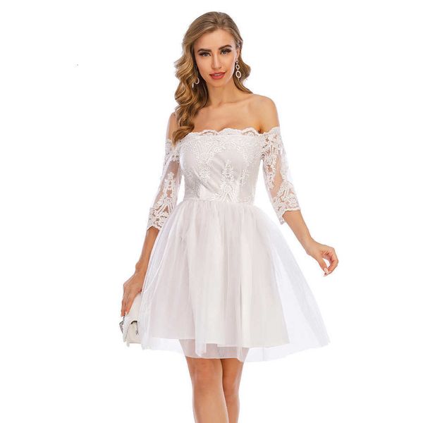 luxury evening party dresses nightclub women's bra lace off shoulder big swing, Black
luxury evening party dresses nightclub women's bra lace off shoulder big swing, Black