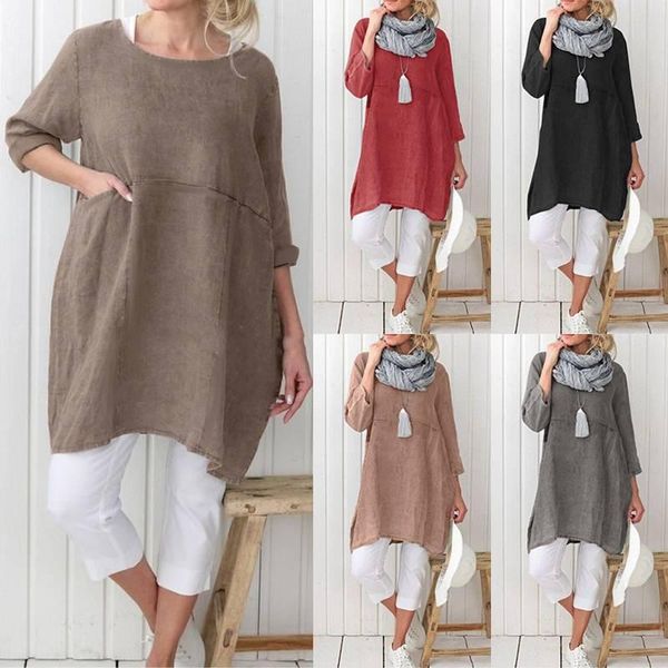 fashion autumn women's irregular blouse casual 3/4 sleeve shirts female split solid blusa plus size chemise 5xl blouses &, White
fashion autumn women's irregular blouse casual 3/4 sleeve shirts female split solid blusa plus size chemise 5xl blouses &, White