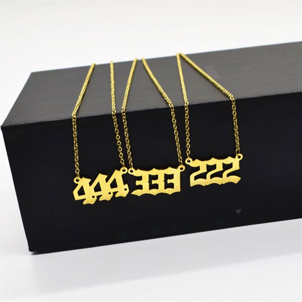 pendant 2021 personalized digital necklace 111-999 stainls steel pendant gift female, White
pendant 2021 personalized digital necklace 111-999 stainls steel pendant gift female, White