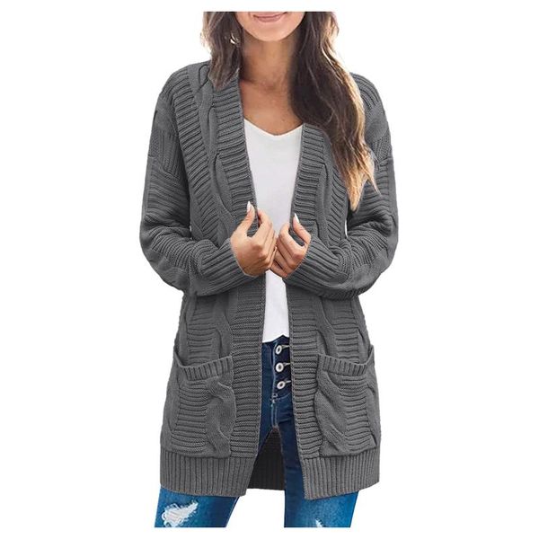 women's jackets women knitted jacket cardigan sweater autumn winter v-neck long sleeve sweaters casual pockets solid femme knitwear coa, Black;brown
women's jackets women knitted jacket cardigan sweater autumn winter v-neck long sleeve sweaters casual pockets solid femme knitwear coa, Black;brown