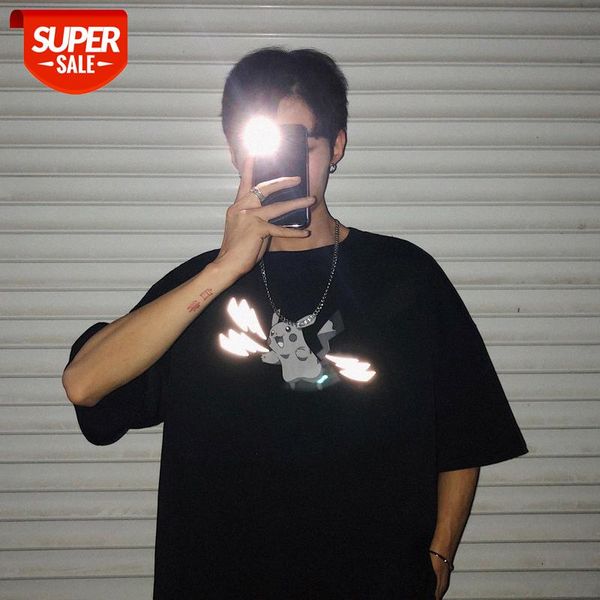 piqiu reflective loose short-sleeved t-shirt for men and women a456-a102-p28 #9n35, White
piqiu reflective loose short-sleeved t-shirt for men and women a456-a102-p28 #9n35, White