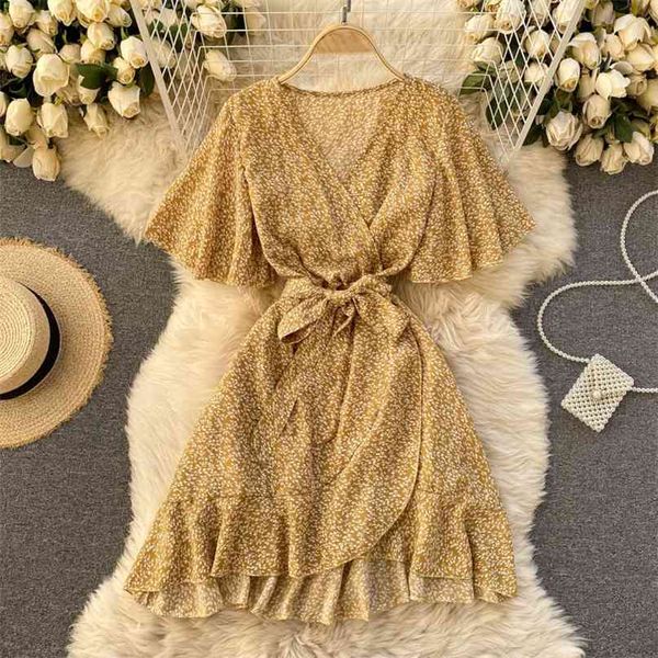 korean fashion retro spring summer floral print short flare sleeve ruffled dress women vestidos r396 210527, Black;gray
korean fashion retro spring summer floral print short flare sleeve ruffled dress women vestidos r396 210527, Black;gray