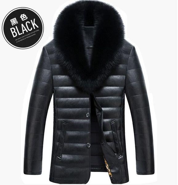 men's fur & faux m-3xl / winter fashion short paragraph young handsome lapel pu jacket, Black
men's fur & faux m-3xl / winter fashion short paragraph young handsome lapel pu jacket, Black