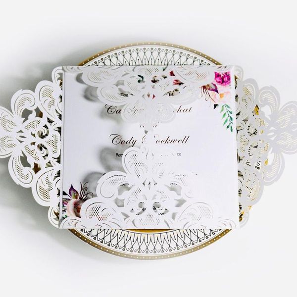 greeting cards 10pcs wedding invitations elegant engagement white hollow laser cut invitation card with ribbon envelope seals
greeting cards 10pcs wedding invitations elegant engagement white hollow laser cut invitation card with ribbon envelope seals