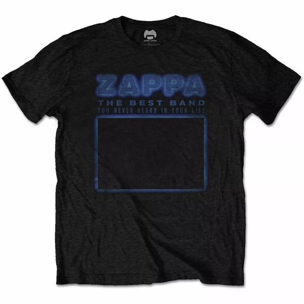 frank zappa band you have never heard official t-shirt men unisex, White;black 
frank zappa band you have never heard official t-shirt men unisex, White;black
