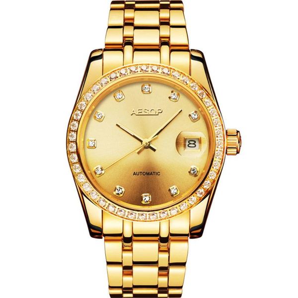 wristwatches aesop men japan automatic watch sapphire luxury mechanical wristwatch stainless steel waterproof clock male relogio masculino, Slivery;brown
wristwatches aesop men japan automatic watch sapphire luxury mechanical wristwatch stainless steel waterproof clock male relogio masculino, Slivery;brown