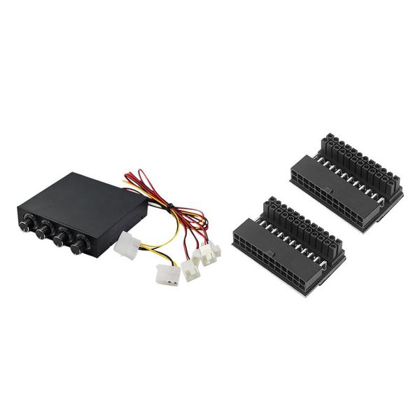 fan speed controller 4 channel with 2pcs atx 24pin 90 degree 24 pin to power plug adapter lapcooling pads
fan speed controller 4 channel with 2pcs atx 24pin 90 degree 24 pin to power plug adapter lapcooling pads