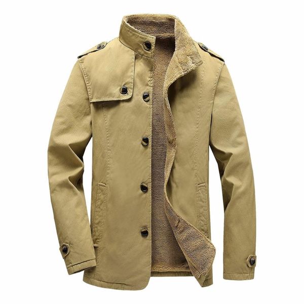 men's jackets autumn winter men coat jacket cotton clothes mens medium long fluffy stand collar breasted outerwear & coats man, Black;brown
men's jackets autumn winter men coat jacket cotton clothes mens medium long fluffy stand collar breasted outerwear & coats man, Black;brown