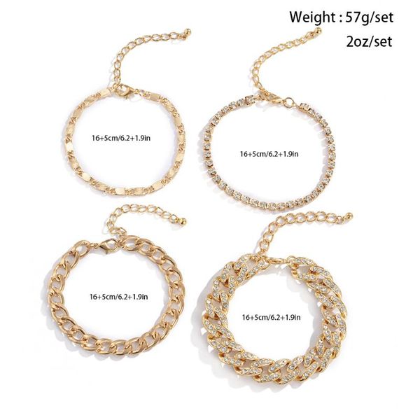 charm bracelets retro joker snake bone chain hand ornaments woman simple personality suit cuba set diamond bracelet, Golden;silver
charm bracelets retro joker snake bone chain hand ornaments woman simple personality suit cuba set diamond bracelet, Golden;silver