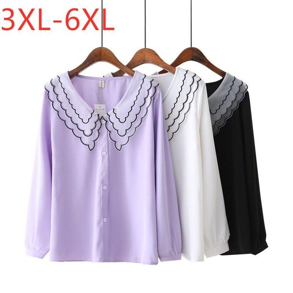 plus size t-shirt 2021 ladies spring autumn for women large blouse long sleeve loose purple chiffon shirt 3xl 4xl 5xl 6xl, Black
plus size t-shirt 2021 ladies spring autumn for women large blouse long sleeve loose purple chiffon shirt 3xl 4xl 5xl 6xl, Black