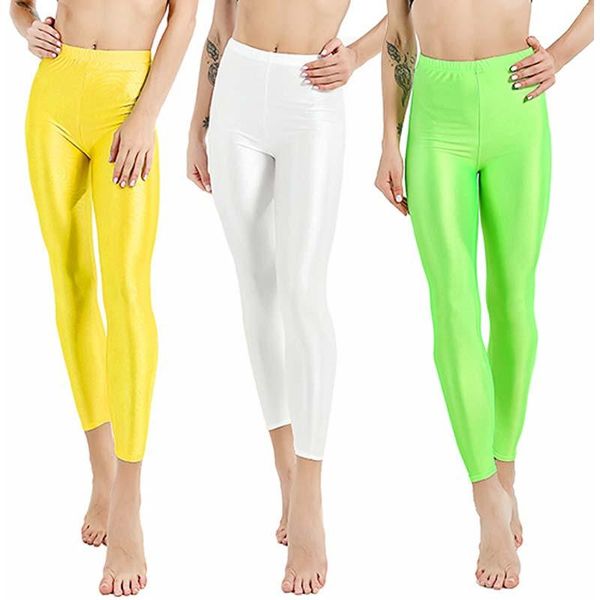 women's leggings elastic casual large size spandex shiny 1pc trousers solid color women fluorescent for girl 2021 pant, Black
women's leggings elastic casual large size spandex shiny 1pc trousers solid color women fluorescent for girl 2021 pant, Black