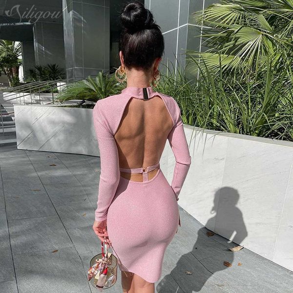 ladies fashion hollow design halter back shiny bodycon celebrity party club bandage mid-length dress vestidos 210527, Black;gray
ladies fashion hollow design halter back shiny bodycon celebrity party club bandage mid-length dress vestidos 210527, Black;gray