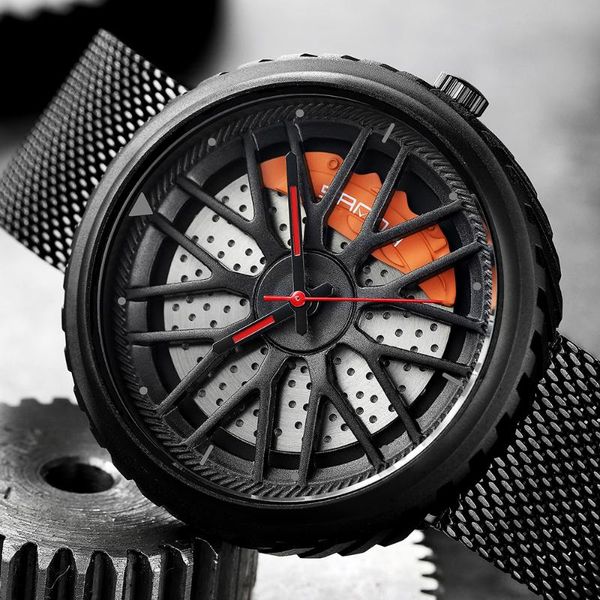 wristwatches sanda quartz watch men creative 3d hollow car wheel dial mesh steel strap waterproof sport watches cool male relogio masculine, Slivery;brown
wristwatches sanda quartz watch men creative 3d hollow car wheel dial mesh steel strap waterproof sport watches cool male relogio masculine, Slivery;brown