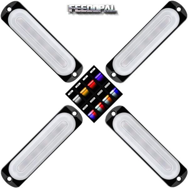 emergency lights feedopal 4pcs 6led 12v-24v amber white red blue flashing side marker warninglight signal grille lamp for truck trailers
emergency lights feedopal 4pcs 6led 12v-24v amber white red blue flashing side marker warninglight signal grille lamp for truck trailers