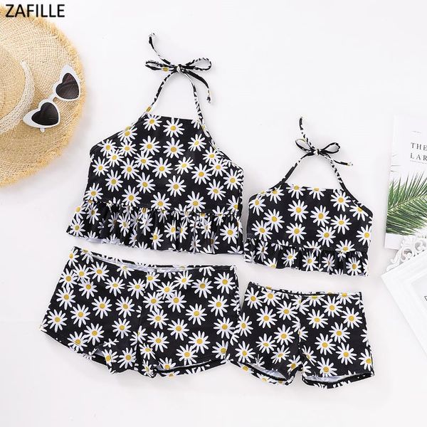 women's swimwear zafille family look mommy and me bathing swimsuit mother daughter printed beachwear halter bandage mom bikini, White;black
women's swimwear zafille family look mommy and me bathing swimsuit mother daughter printed beachwear halter bandage mom bikini, White;black