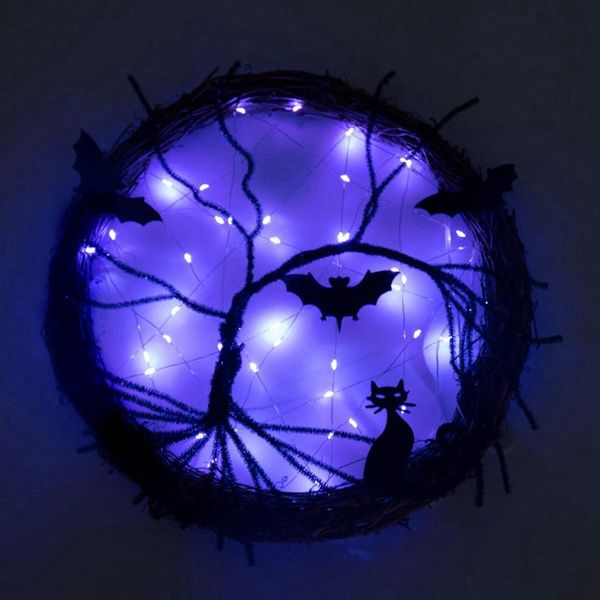 decorative flowers & wreaths simulation cat and bat glow wreath halloween door hanger for home party decoration
decorative flowers & wreaths simulation cat and bat glow wreath halloween door hanger for home party decoration