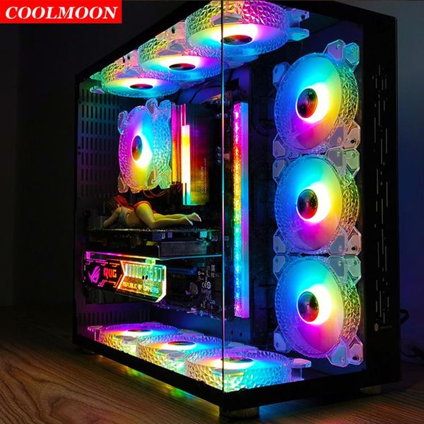 coolmoon 5v 3pin argb fan 120mm computer case pc cooling 12v 4pin pwm diamond style cooler radiator accessories fans & coolings
coolmoon 5v 3pin argb fan 120mm computer case pc cooling 12v 4pin pwm diamond style cooler radiator accessories fans & coolings