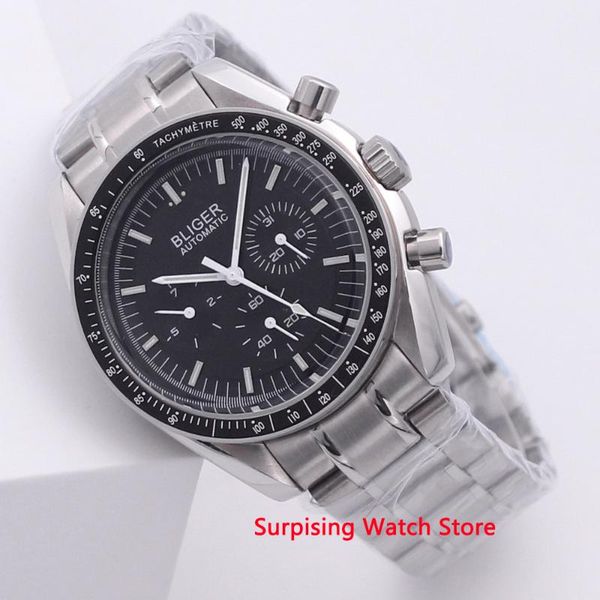 wristwatches bliger 40mm men's watch stainless steel strap date & week function luminous automatic mechanical sport wristwatch men, Slivery;brown
wristwatches bliger 40mm men's watch stainless steel strap date & week function luminous automatic mechanical sport wristwatch men, Slivery;brown