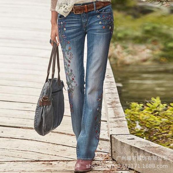 lugentolo embroidery jeans woman retro fall fashiion plus size high waist straight casual womens women's, Blue
lugentolo embroidery jeans woman retro fall fashiion plus size high waist straight casual womens women's, Blue
