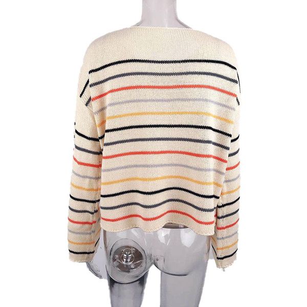 women's sweaters fashion t-shirts women retro striped long sleeve leisure simple students all-match t shirt soft warm korean womens au, White;black
women's sweaters fashion t-shirts women retro striped long sleeve leisure simple students all-match t shirt soft warm korean womens au, White;black