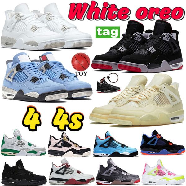 4 4s basketball shoes white oreo university blue bred black cat trainers metallic green purple guava ice sp taupe haze men women mikee
4 4s basketball shoes white oreo university blue bred black cat trainers metallic green purple guava ice sp taupe haze men women mikee
