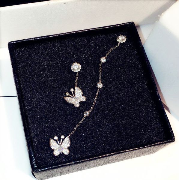 dangling diamond zirconia butterfly earrings fashion luxury designer asymmetric pendant stud earrings for woman girls gifts s925 silver post, Golden;silver
dangling diamond zirconia butterfly earrings fashion luxury designer asymmetric pendant stud earrings for woman girls gifts s925 silver post, Golden;silver