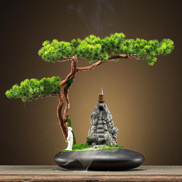 fragrance lamps backflow incense burner holder home living room office simulation welcome pine bonsai zen chinese lucky decorat
fragrance lamps backflow incense burner holder home living room office simulation welcome pine bonsai zen chinese lucky decorat