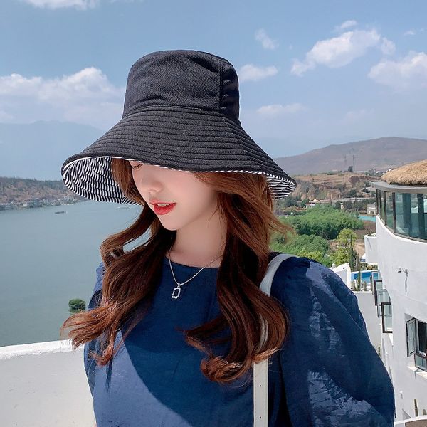 double face nets red fishermen hats ins summer hat female sun visor hat korean tide casual day wide eaves sun protection hats, Blue;gray
double face nets red fishermen hats ins summer hat female sun visor hat korean tide casual day wide eaves sun protection hats, Blue;gray