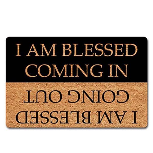 funny welcome rugs novelty gift mats i am blessed coming and going out doormat home decor novel carpets
funny welcome rugs novelty gift mats i am blessed coming and going out doormat home decor novel carpets