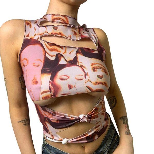 women's tanks & camis 2021 summer fashion women hollow out ladies printing skinny fit clothing crop clubwear tank, White
women's tanks & camis 2021 summer fashion women hollow out ladies printing skinny fit clothing crop clubwear tank, White