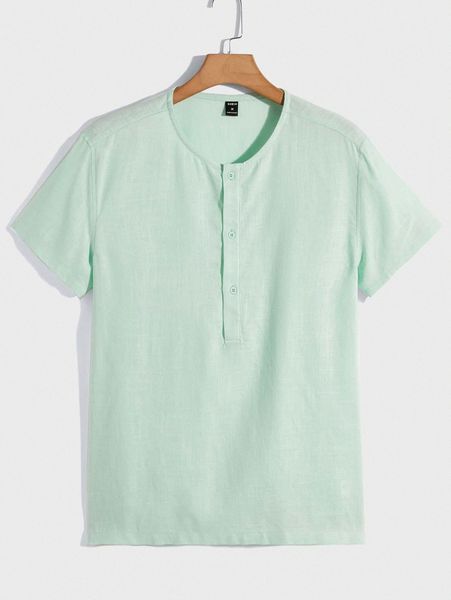 men solid button front shirt y7ra#, White;black
