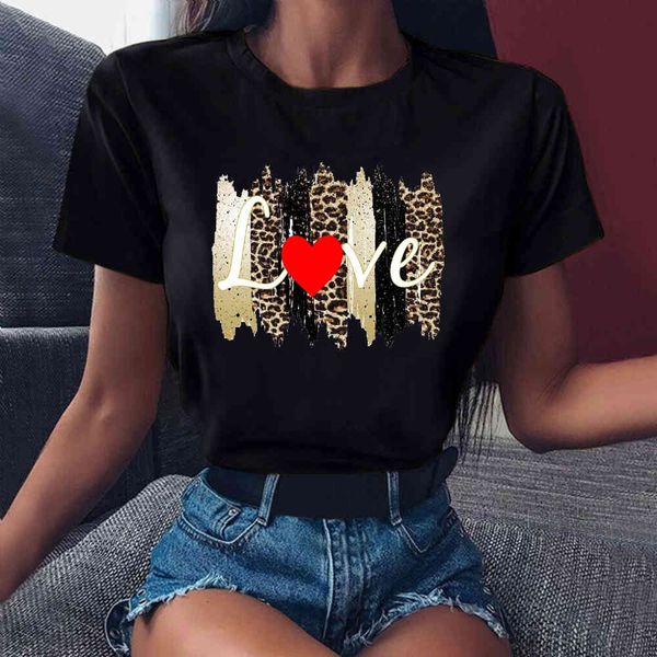 women's t-shirt leopard love heart print t shirt women black t-shirt harajuku tshirt summer fashion casual short sleeve tee shirt, White
women's t-shirt leopard love heart print t shirt women black t-shirt harajuku tshirt summer fashion casual short sleeve tee shirt, White