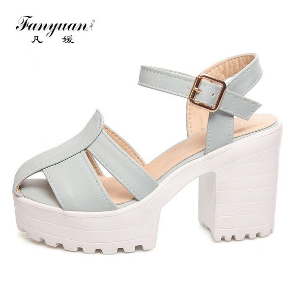 fanyuan designer shoes women summer ankle strap sandals cover head openwork block high heels work platform, Black
fanyuan designer shoes women summer ankle strap sandals cover head openwork block high heels work platform, Black