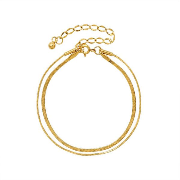 link, chain 18 k stainless steel layered snake bracelet women summer jewelry waterproof accessories bijoux femme, Black
link, chain 18 k stainless steel layered snake bracelet women summer jewelry waterproof accessories bijoux femme, Black
