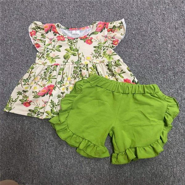clothing sets fashionable pure cotton baby girl suit printed -sleeved and green lace shorts children's casual, White
clothing sets fashionable pure cotton baby girl suit printed -sleeved and green lace shorts children's casual, White
