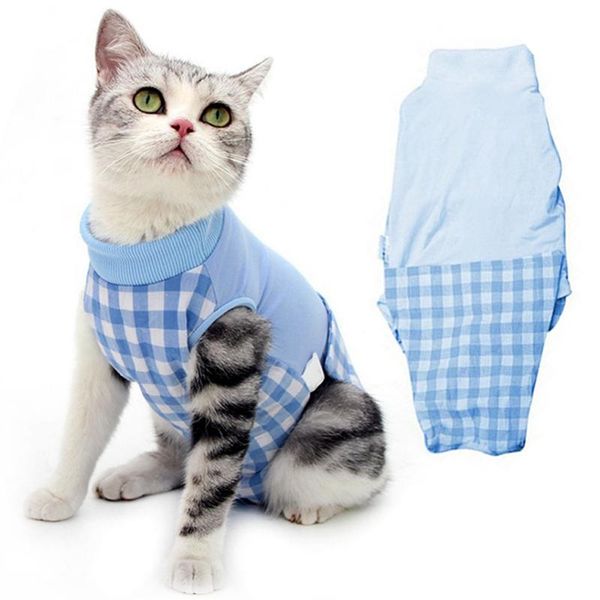 cat costumes clothes recovery shirt plaid breathable kitten suit anti-licking vest weaning
cat costumes clothes recovery shirt plaid breathable kitten suit anti-licking vest weaning